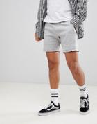 Pull & Bear Jogger Shorts In Gray - Navy