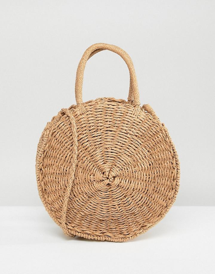 Stradivarius Straw Bag - Orange