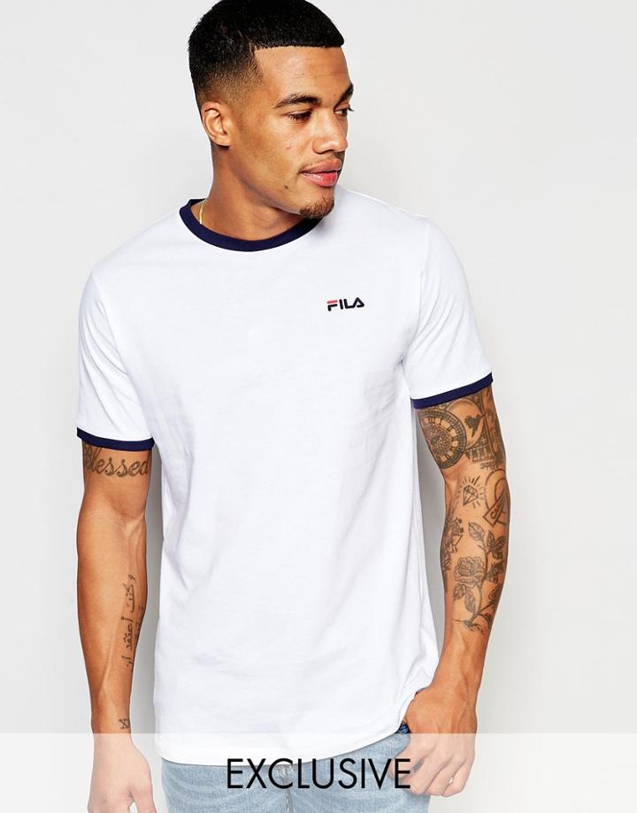 Fila Vintage T-shirt With Small Script - White