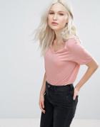 Brave Soul Oversize T-shirt - Pink