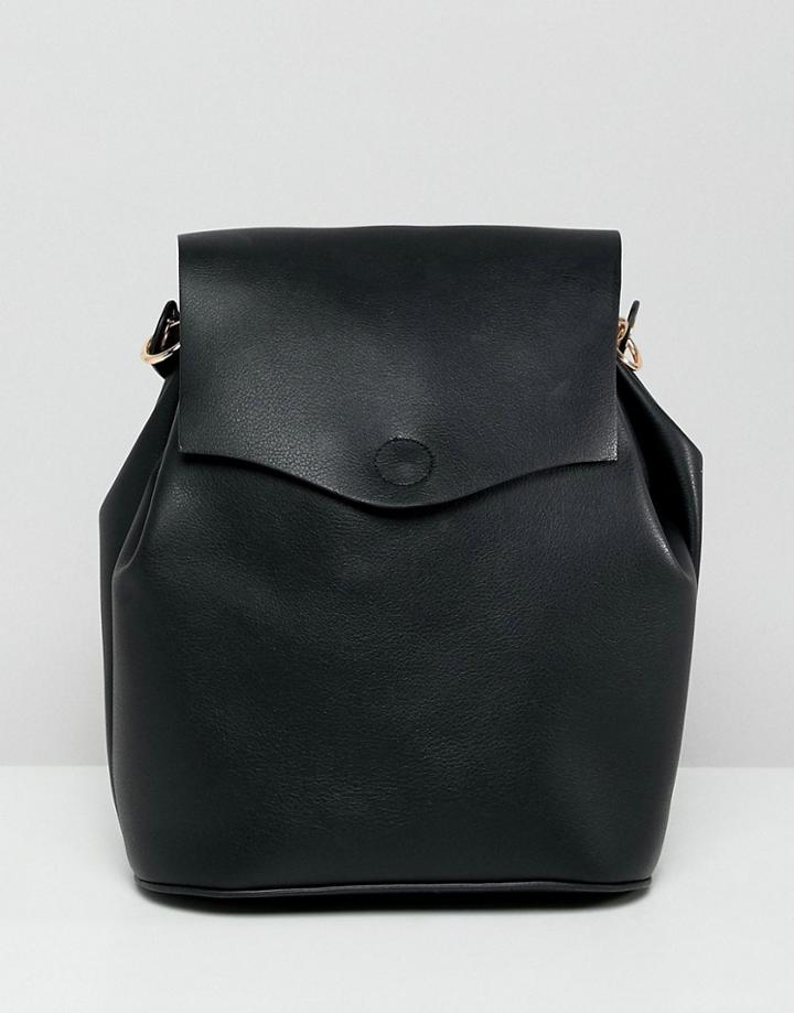New Look Eyelet Detail Backpack - Black