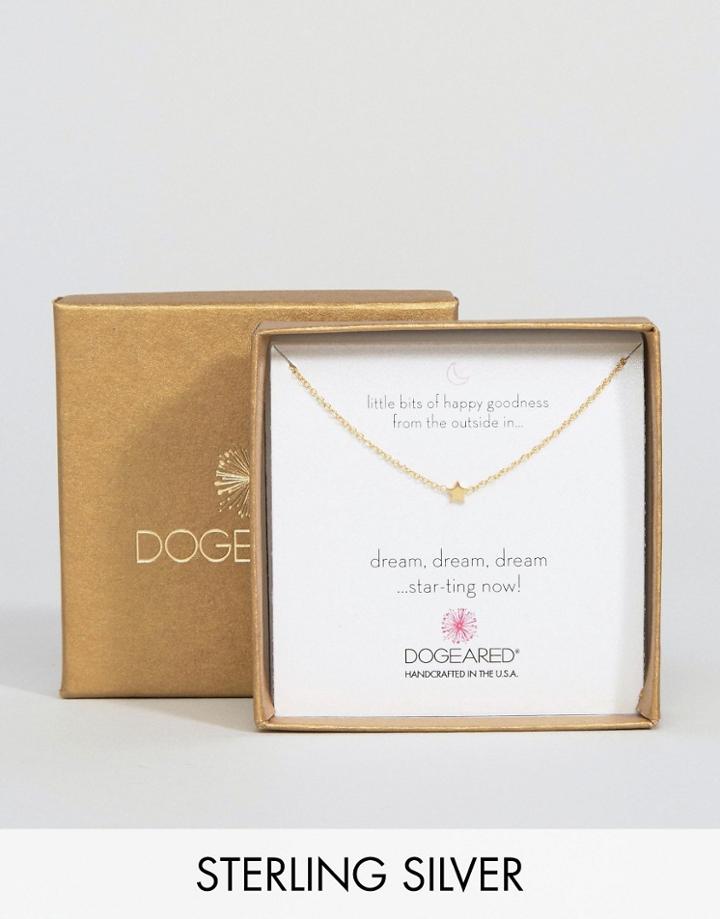Dogeared Gold Plated Little Bits Of Happy Mini Star Limited Edition Boxed Necklace - Gold