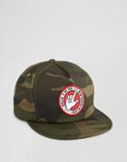 Deus Ex Machina 5 Panel Cap In Camo - Green