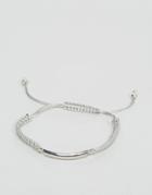 Designb London Woven Cord Bracelet In Gray - Gray