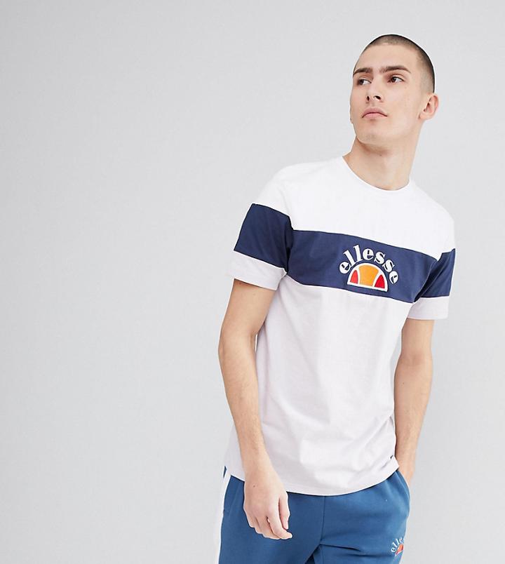 Ellesse Color Block T-shirt In Lilac - Purple