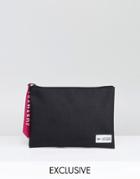 Hype Exclusive Black Pouch With Pink Tab - Black