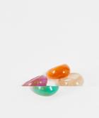 Madein 4 Pack Chunky Resin Rings In Multicolor