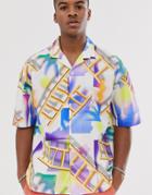 Noak All Over Print Landscape Shirt - Multi