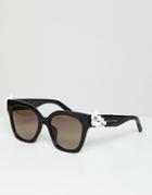 Marc Jacobs Daisy Square Sunglasses - Black