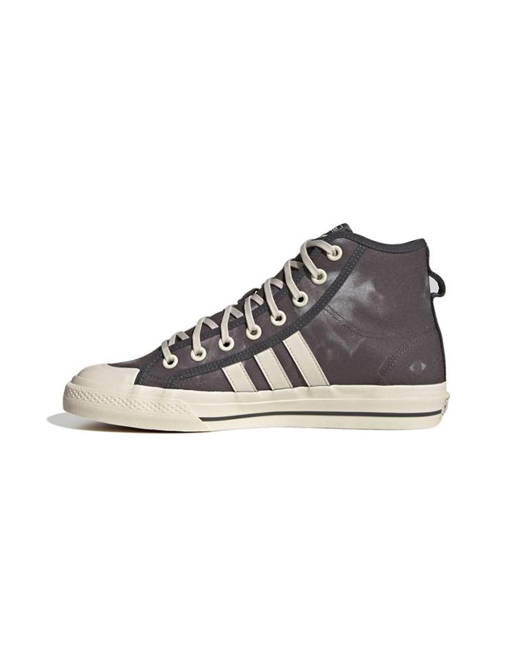 Adidas Originals Nizza Hi Rf Sneakers In Gray