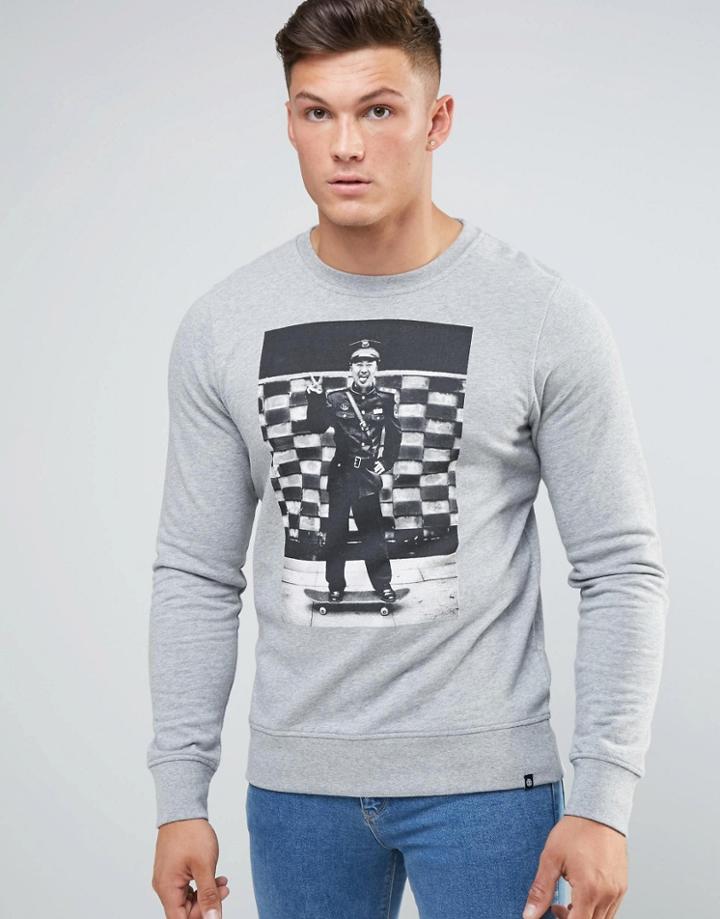 Element Print Crew Neck Sweat Sweater - Gray