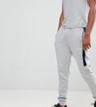 Nicce Bronco Skinny Joggers With Side Stripe Exclusive To Asos - Gray