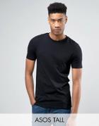 Asos Tall Muscle T-shirt In Black - Black