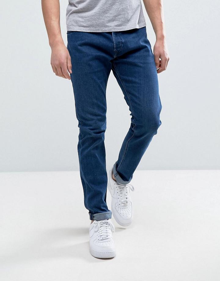 Diesel Tepphar Skinny Jean 084eh Dark Blue Wash - Blue