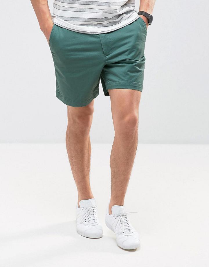 Abercrombie & Fitch Prep Fit Shorts In Green - Green