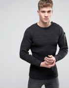 G-star Effo Print Knitted Sweater - Black