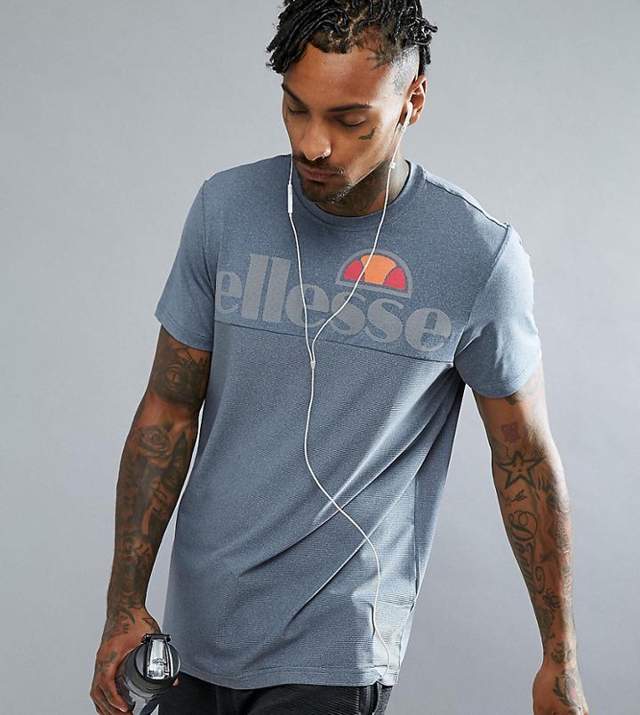 Ellesse Sport T-shirt With Large Logo - Navy