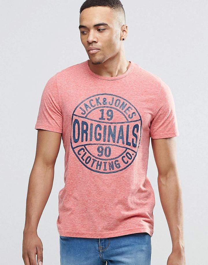 Jack & Jones T-shirt With Fleck - Red