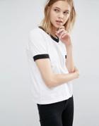 Dr Denim Ringer T-shirt - White