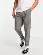 River Island Tapered Pant In Gray-grey