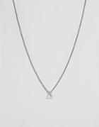 Icon Brand Triangle Pendant In Antique Silver - Silver