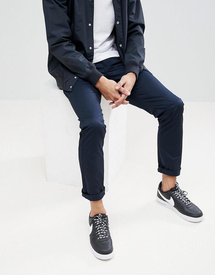 Armani Exchange J13 Slim Fit 5 Pocket Gaberdine Stretch Pants - Navy
