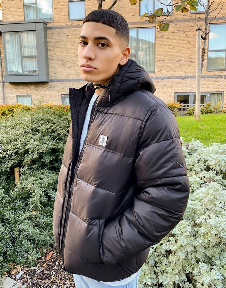 Element Alder Avalanche Puffer Jacket In Black