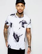 Religion T-shirt With All Over Dove Print - White