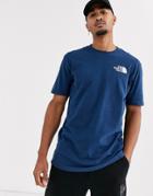 The North Face Red Box T-shirt In Blue
