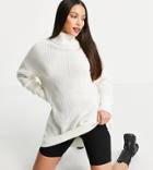 Threadbare Tall Turtle Neck Sweater In White