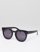 Selected Femme Handmade Acetate Sunglasses With Hard Case - Black