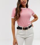 Glamorous Black Waist And Hip Jeans Belt With Tort Resin Detail