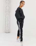 Puma Taped Sweatpants In Black - Black