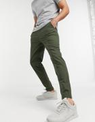 Selected Homme Pants With Organic Cotton In Dark Green - Part Of A Set