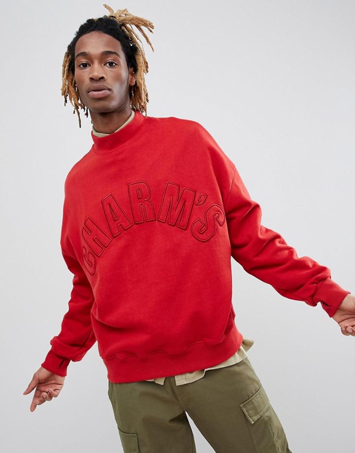 Charm's Sweatshirt In Red With Logo - Red