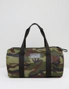Systvm Duffle Bag In Camo Canvas - Green