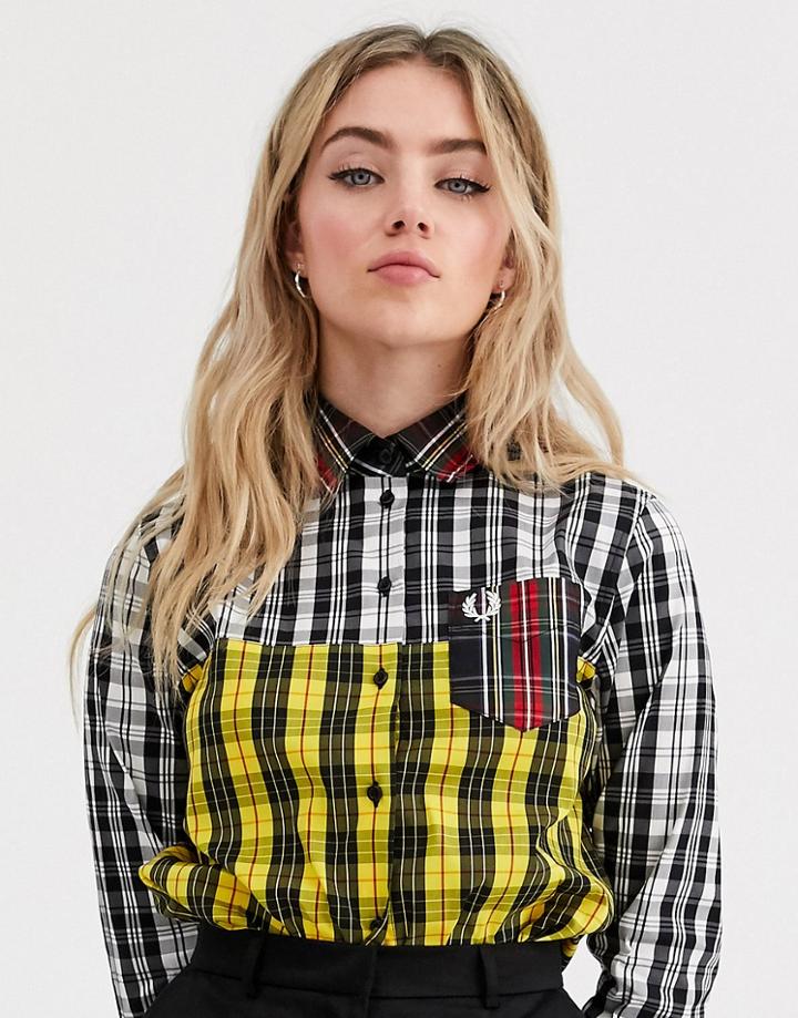 Fred Perry Mixed Plaid Shirt-multi