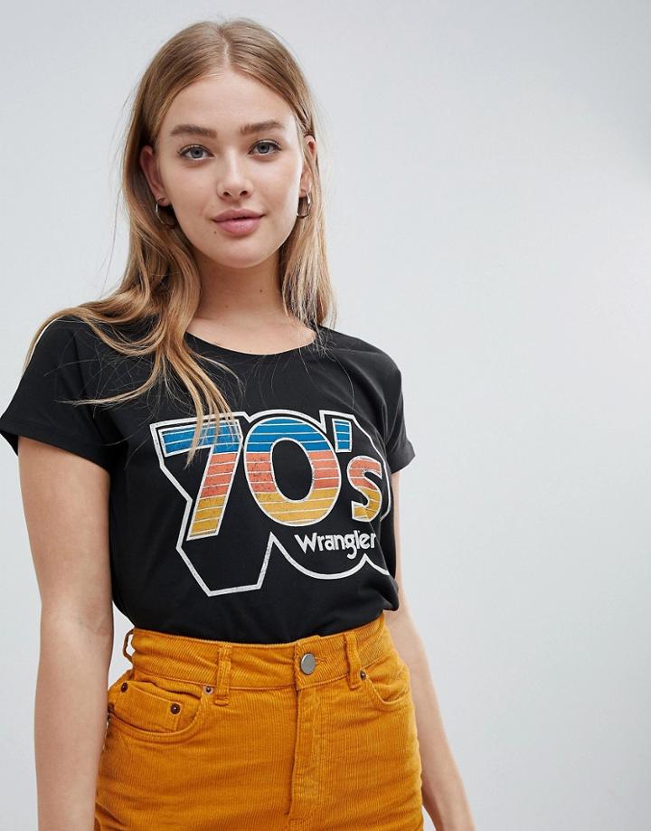 Wrangler 70's Graphic T-shirt - Black