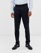 Asos Design Skinny Smart Pants In Navy - Navy