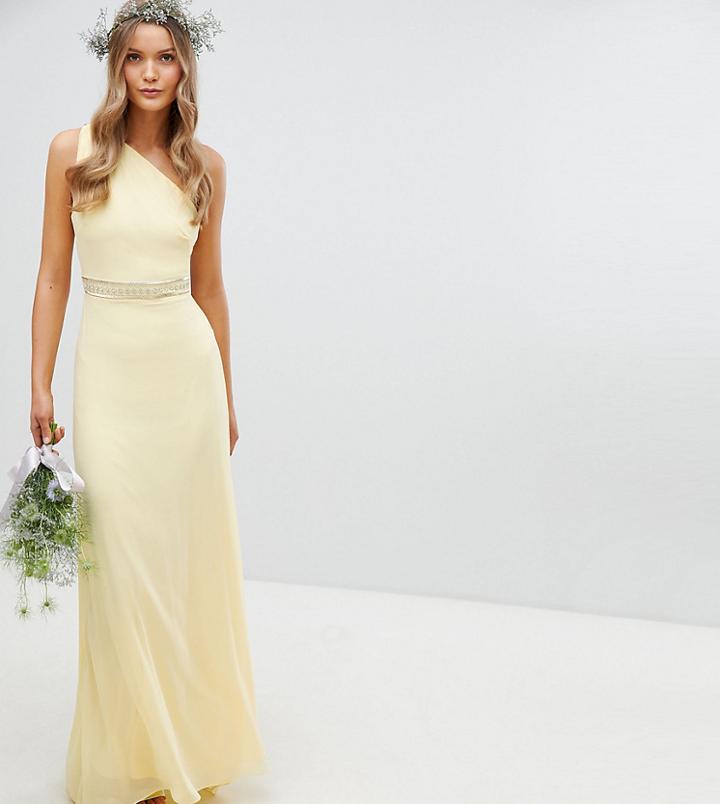 Tfnc Embellished Maxi Bridesmaid Dress - Yellow