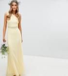 Tfnc Embellished Maxi Bridesmaid Dress - Yellow