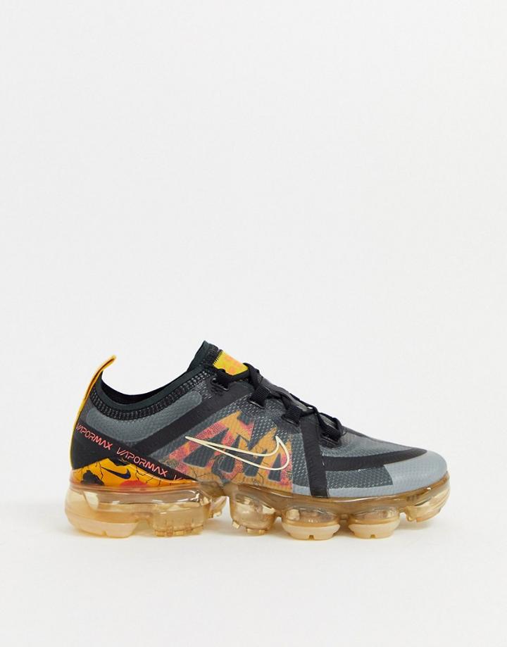 Nike Running Vapormax Mesh 19 Sneakers In Black