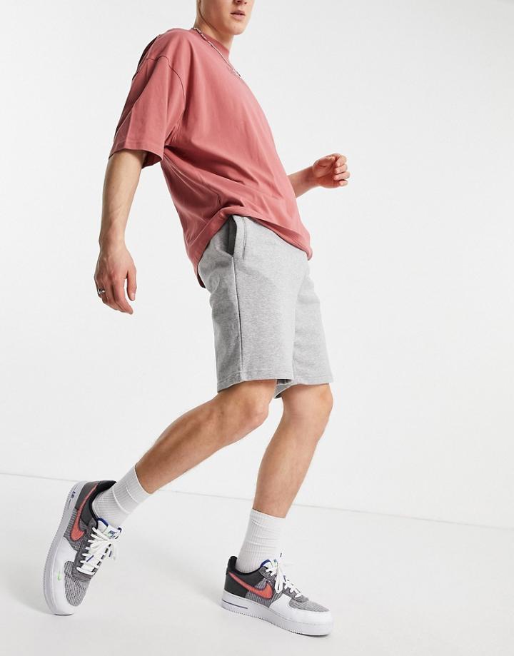 Good For Nothing Jersey Shorts In Gray-grey