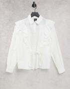 Vero Moda Shirt With Ruffles In White