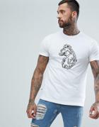 Luke 1977 Beaded Lion Head T-shirt In White - White