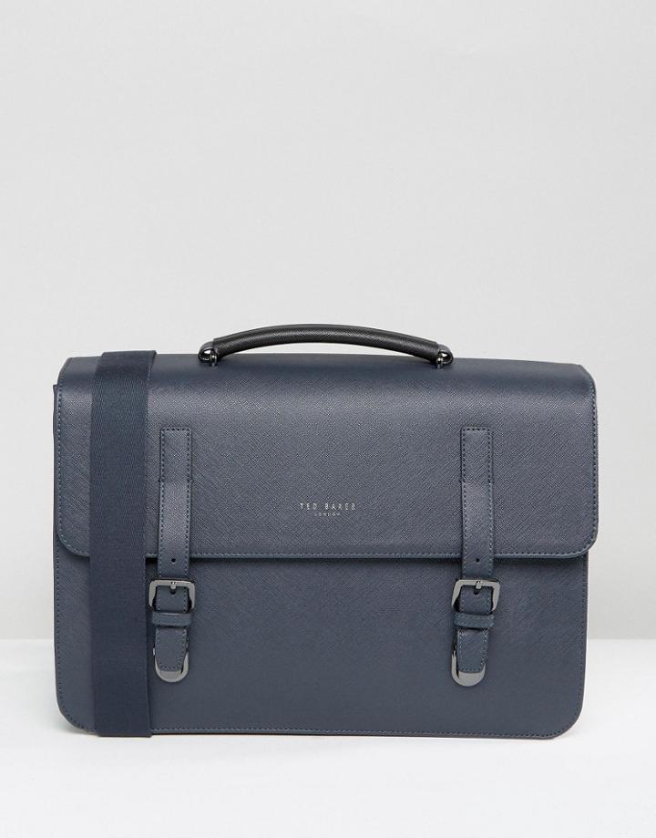 Ted Baker Satchel Cross Grain - Navy