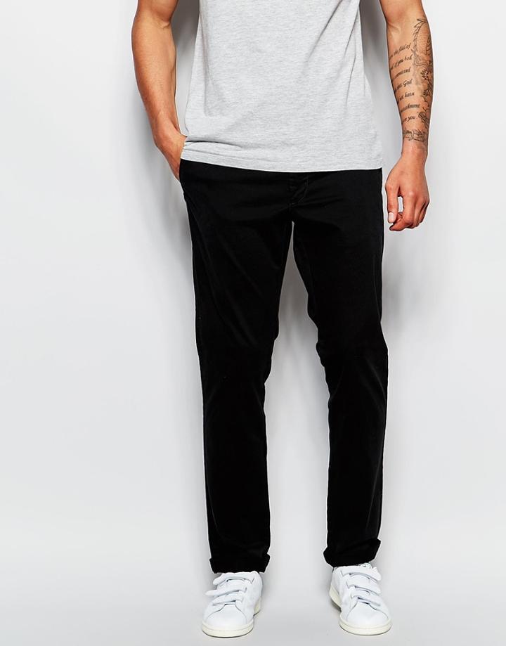 Sisley Chino In Regular Fit - Black