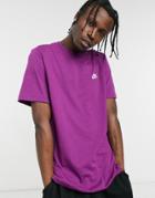 Nike Club T-shirt In Purple