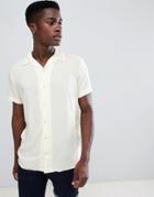 Produkt Revere Collar Short Sleeve Summer Shirt - Yellow