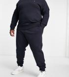 French Connection Plus Slim Fit Sweatpants In Navy